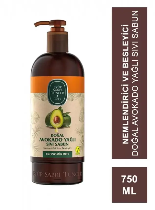 Eyüp Sabri Tuncer Doğal Avokado Yağlı Sıvı Sabun 750 ml - 1