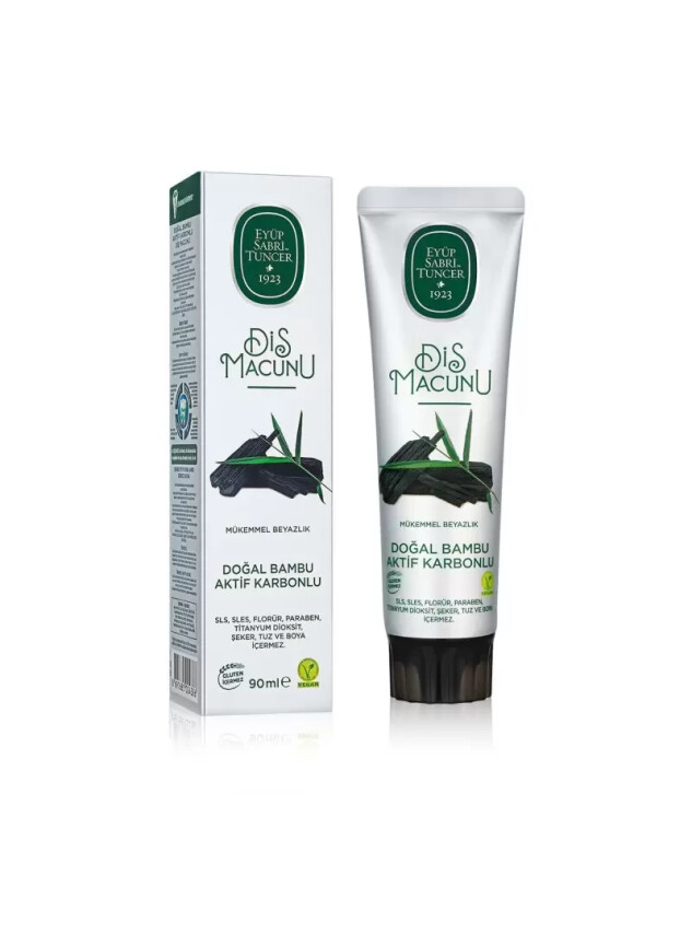 Eyüp Sabri Tuncer Doğal Bambu Aktif Karbonlu Diş Macunu 90 ml - Eyüp Sabri Tuncer