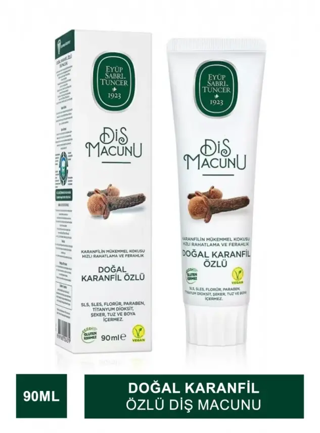 Eyüp Sabri Tuncer Doğal Karanfil Özlü Diş Macunu 90 ml - 2
