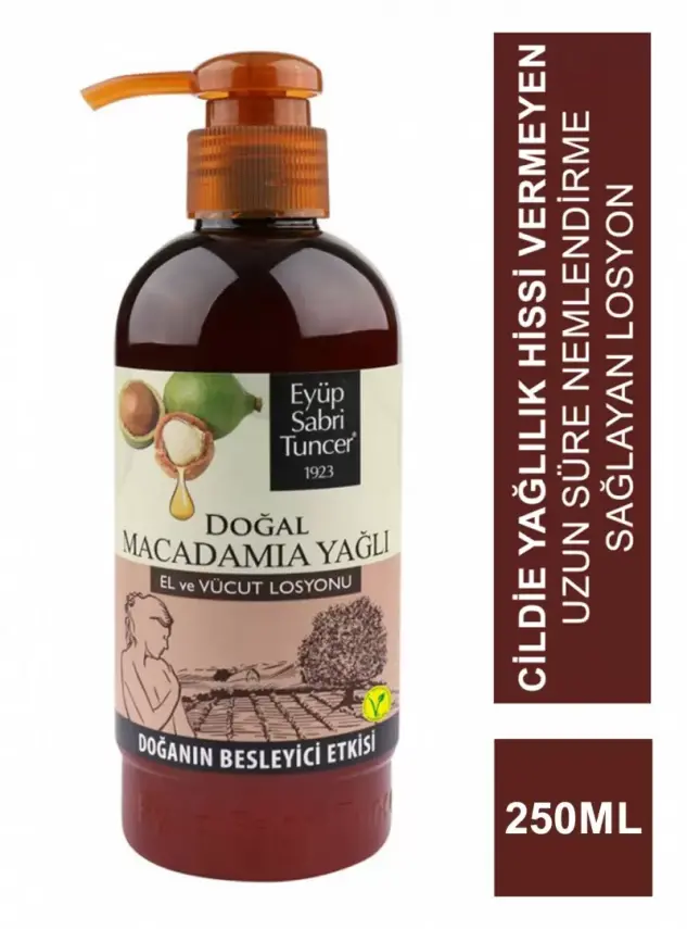 Eyüp Sabri Tuncer Doğal Macadamia Yağlı El ve Vücut Losyonu 250 ml - 1