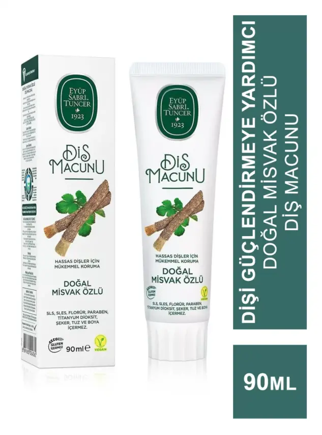 Eyüp Sabri Tuncer Doğal Misvak Özlü Diş Macunu 90 ml - 1