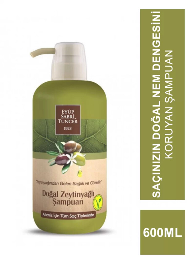 Eyüp Sabri Tuncer Doğal Zeytinyağlı Şampuan 600 ml - Eyüp Sabri Tuncer