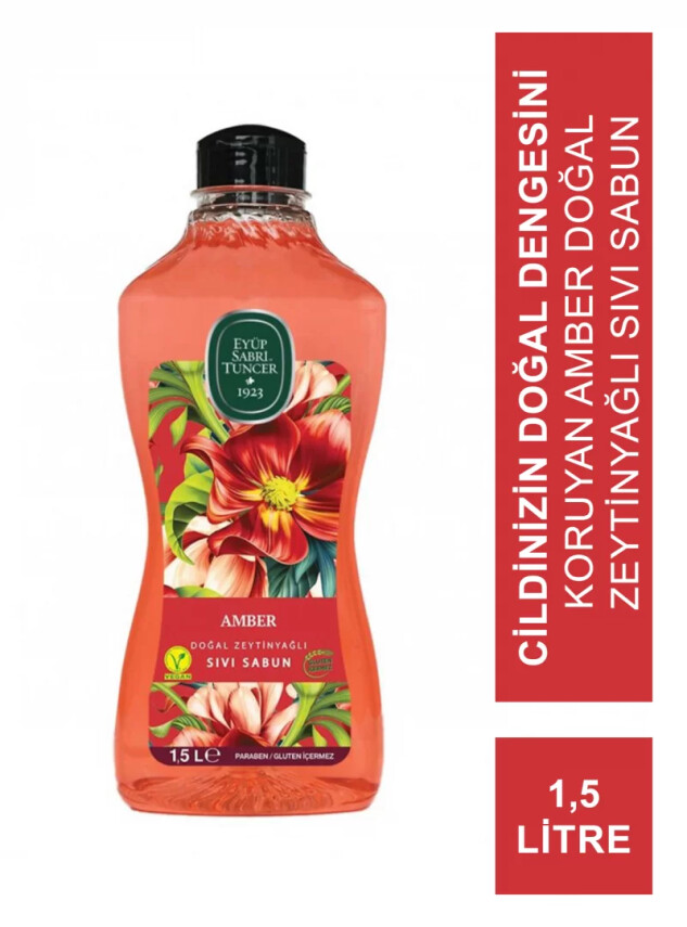 Eyüp Sabri Tuncer Doğal Zeytinyağlı Sıvı Sabun Amber 1,5 lt - Eyüp Sabri Tuncer