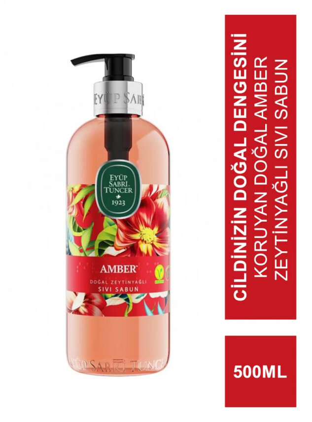 Eyüp Sabri Tuncer Doğal Zeytinyağlı Sıvı Sabun Amber 500 ml - Eyüp Sabri Tuncer