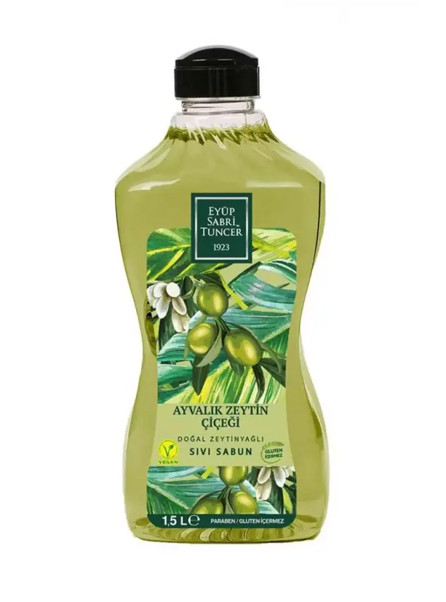 Eyüp Sabri Tuncer Doğal Zeytinyağlı Sıvı Sabun Ayvalık Zeytin Çiçeği 1,5 Lt - 2