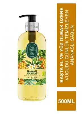 Eyüp Sabri Tuncer Doğal Zeytinyağlı Sıvı Sabun Hawaii Ananas 500 ml - Eyüp Sabri Tuncer