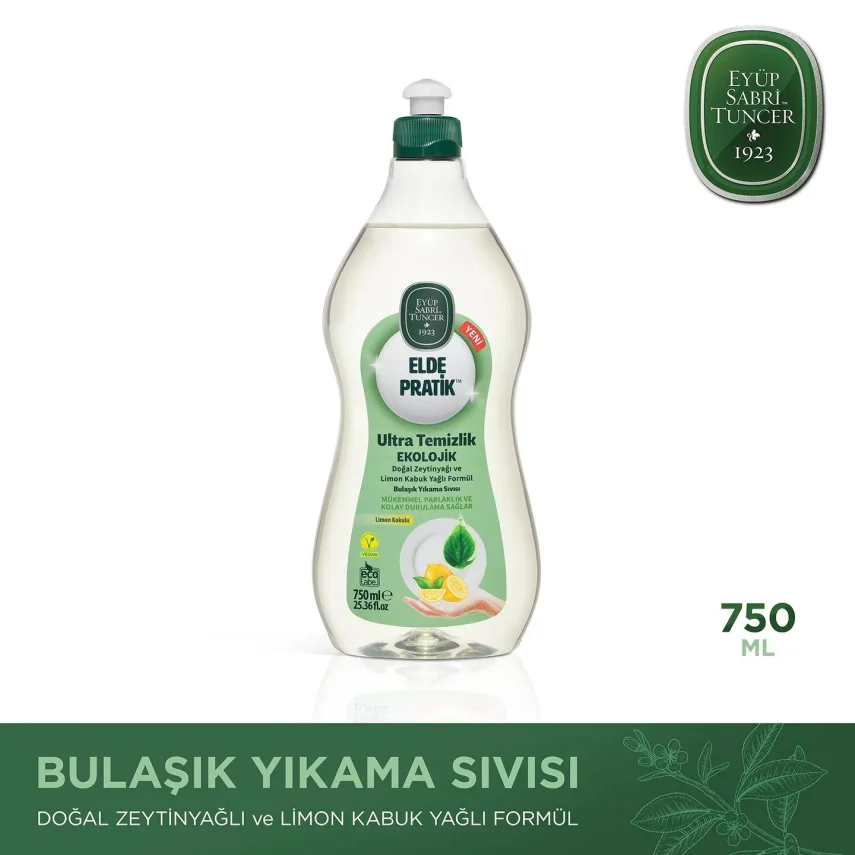 Eyüp Sabri Tuncer Elde Pratik Ultra Temizlik Bulaşık Yıkama Sıvısı - 750 ml - 1