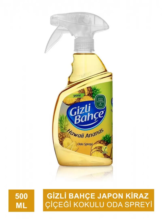 Eyüp Sabri Tuncer Gizli Bahçe Hawaii Ananas Kokulu Oda Spreyi 500 ml - Eyüp Sabri Tuncer