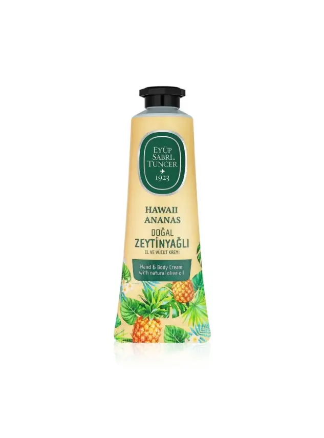 Eyüp Sabri Tuncer Hawaii Ananas Doğal Zeytinyağlı El ve Vücut Kremi 50 ml - 2