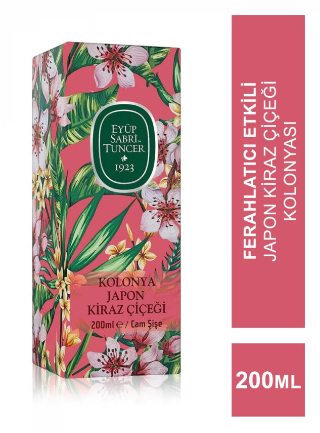 Eyüp Sabri Tuncer Japon Kiraz Çiçeği Kolonya Cam Şişe 200 ml - Eyüp Sabri Tuncer