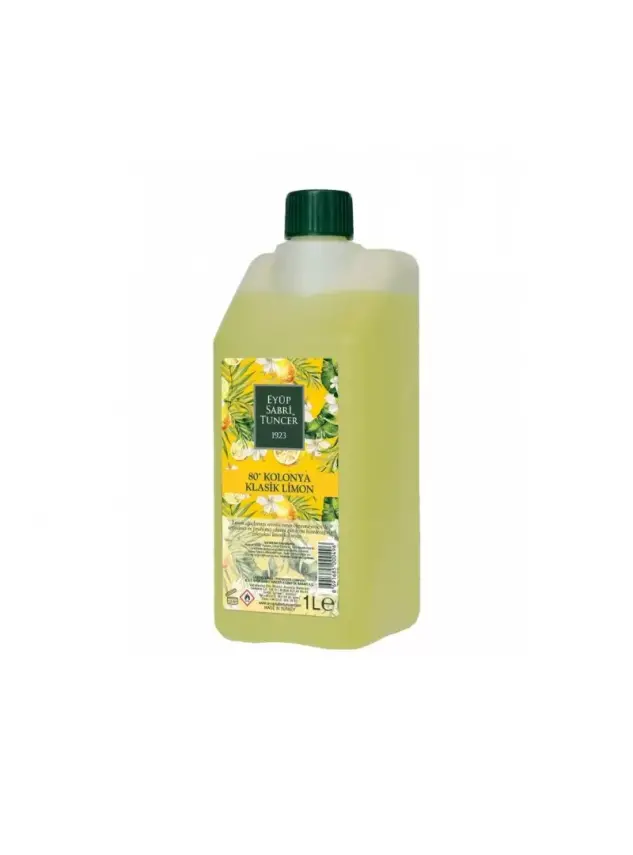 Eyüp Sabri Tuncer Klasik Limon Kolonyası 1 lt - Koruma Kilitli Kapak - 2