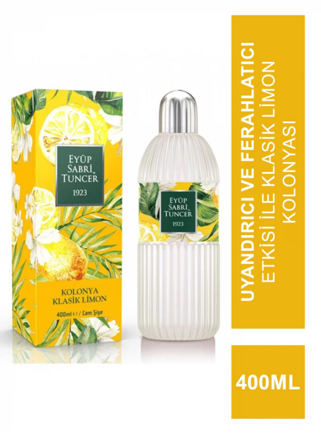 Eyüp Sabri Tuncer Klasik Limon Kolonyası 400ml Cam Şişe - Eyüp Sabri Tuncer