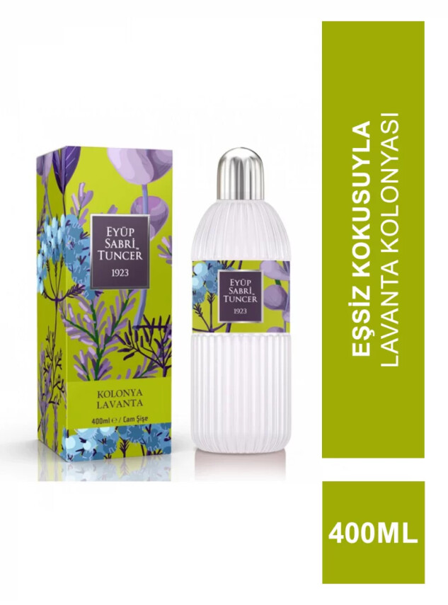 Eyüp Sabri Tuncer Lavanta Kolonyası 400ml Cam Şişe - Eyüp Sabri Tuncer