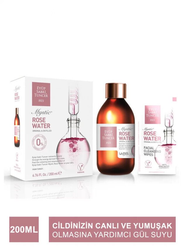 Eyüp Sabri Tuncer Mistik Gül Suyu 200 ml - Cam Şişe - Eyüp Sabri Tuncer