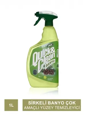 Eyüp Sabri Tuncer Quick & Clean Çam Yağı & Sirkeli Banyo Çok Amaçlı Yüzey Temizleyici - 1lt - 1