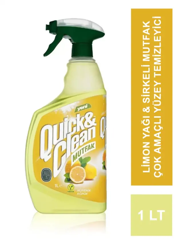 Eyüp Sabri Tuncer Quıck & Clean Limon Yağı & Sirkeli Mutfak Çok Amaçlı Yüzey Temizleyici - 1lt - 2