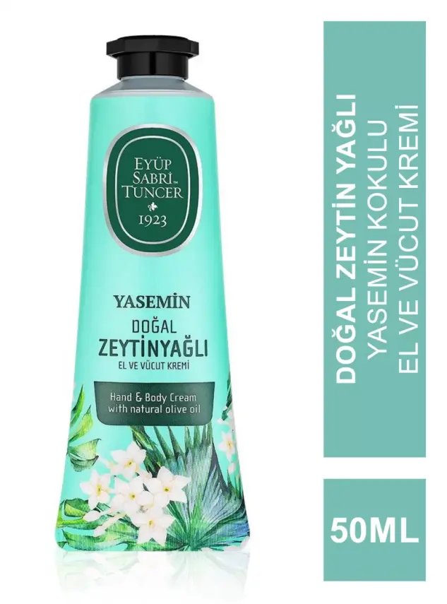 Eyüp Sabri Tuncer Yasemin Doğal Zeytinyağlı El ve Vücut Kremi 50 ml - 1