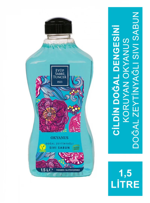 Eyüp Sabri Tuncer Zeytinyağlı Sıvı Sabun Okyanus 1,5 Lt - Eyüp Sabri Tuncer