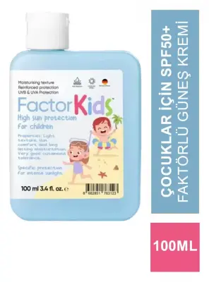 Factor Kids SPF50+ Sun Screen Cream 100 ml - 2