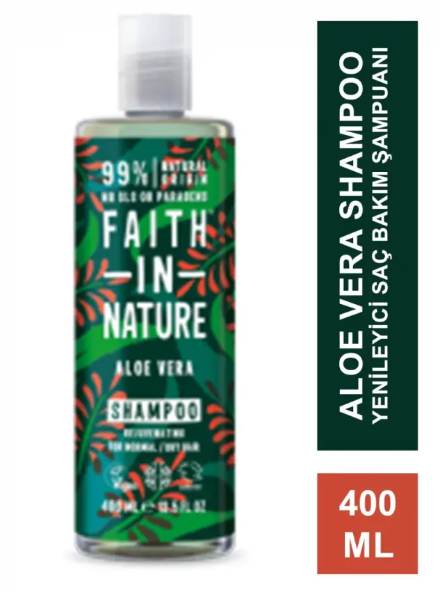 Faith In Nature Aloe Vera Shampoo Yenileyici Saç Bakım Şampuanı 400 ml - 2