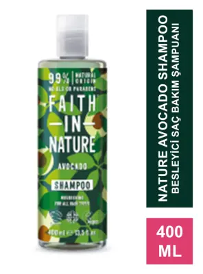 Faith In Nature Avocado Shampoo Besleyici Saç Bakım Şampuanı 400 ml - 2