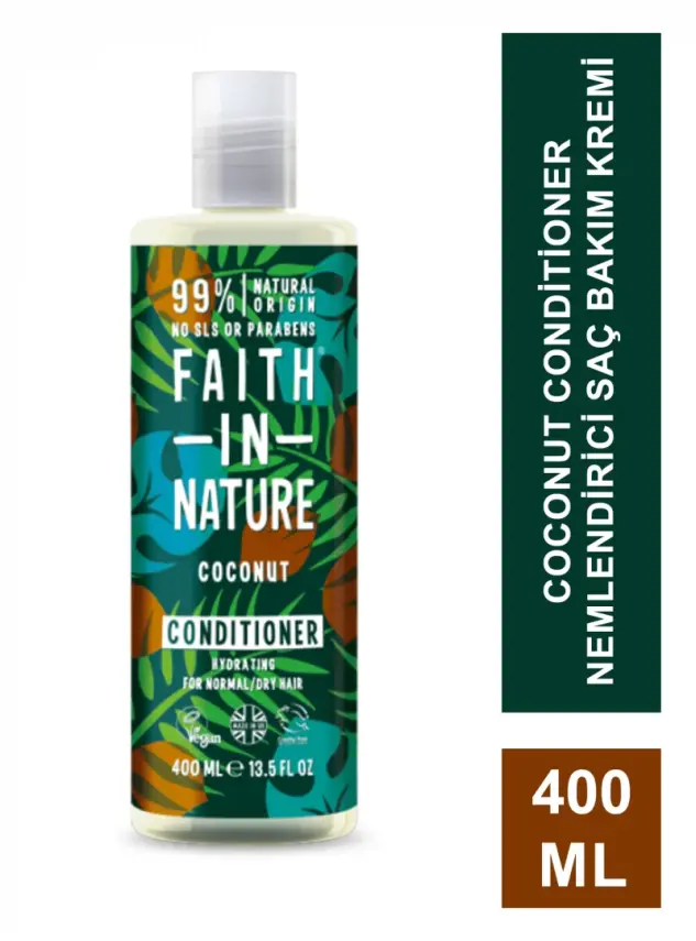 Faith In Nature Coconut Conditioner Nemlendirici Saç Bakım Kremi 400 ml - 2