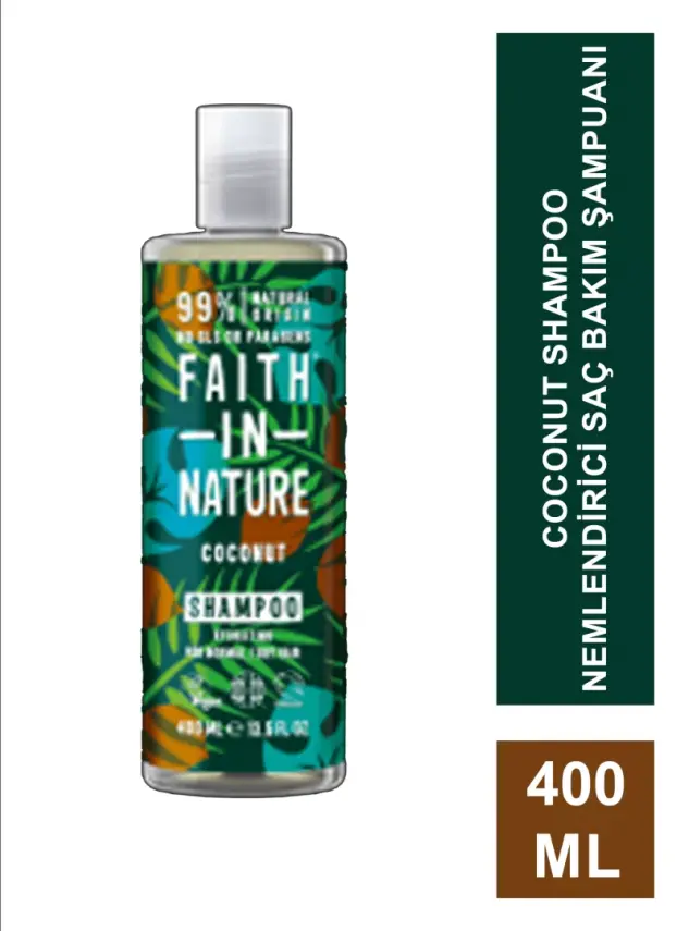 Faith In Nature Coconut Shampoo Nemlendirici Saç Bakım Şampuanı 400 ml - 2