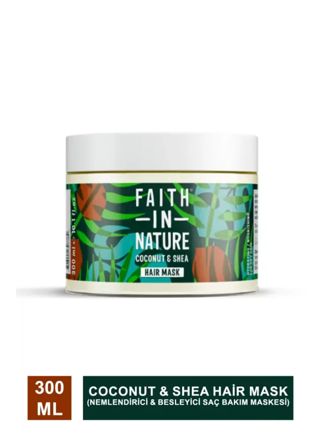 Faith In Nature Coconut & Shea Hair Mask Nemlendirici & Besleyici Saç Bakım Maskesi 300 ml - 2