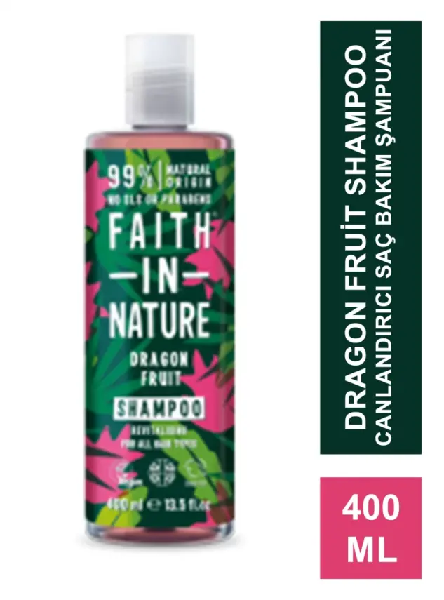 Faith In Nature Dragon Fruit Shampoo Canlandırıcı Saç Bakım Şampuanı 400 ml - 2