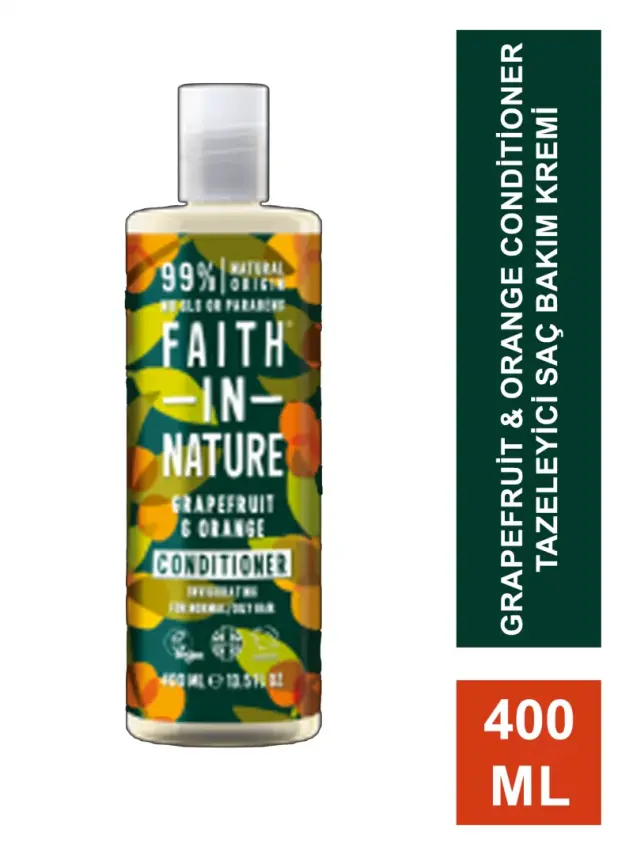 Faith In Nature Grapefruit & Orange Conditioner Tazeleyici Saç Bakım Kremi 400 ml - 2