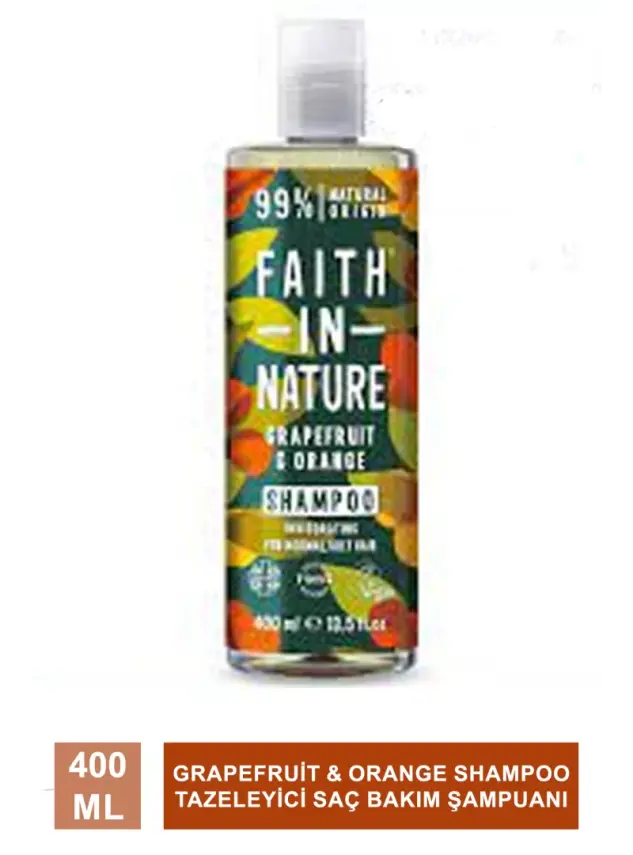 Faith In Nature Grapefruit & Orange Shampoo Tazeleyici Saç Bakım Şampuanı 400 ml - 2