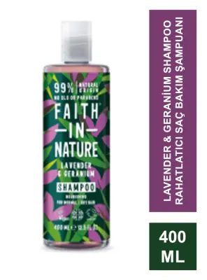 Faith In Nature Lavender & Geranium Shampoo Rahatlatıcı Saç Bakım Şampuanı 400 ml - 2