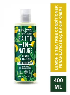 Faith In Nature Lemon & Tea Tree Conditioner Ferahlatıcı Saç Bakım Kremi 400 ml - 2