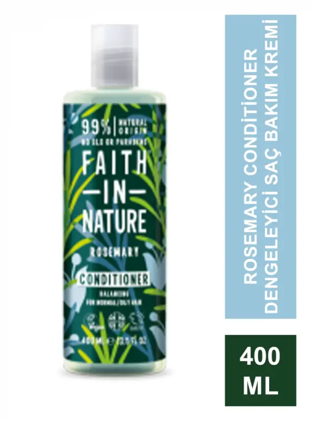 Faith In Nature Rosemary Conditioner Dengeleyici Saç Bakım Kremi 400 ml - 2