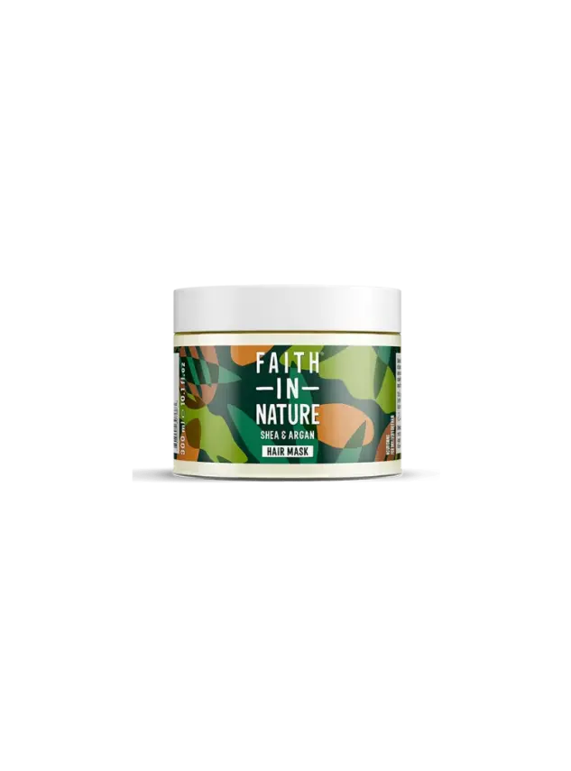 Faith In Nature Shea & Argan Hair Mask Besleyici Saç Bakım Maskesi 300 ml - 1