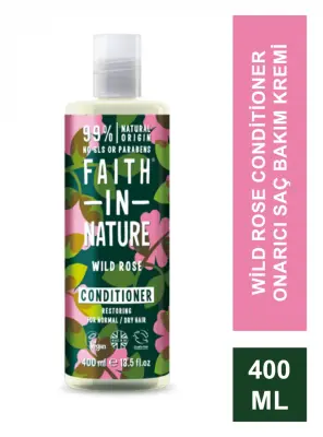 Faith In Nature Wild Rose Conditioner Onarıcı Saç Bakım Kremi 400 ml - 2