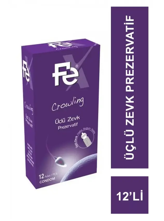 Fe Crowling Üçlü Zevk Prezervatif 12'li - 1