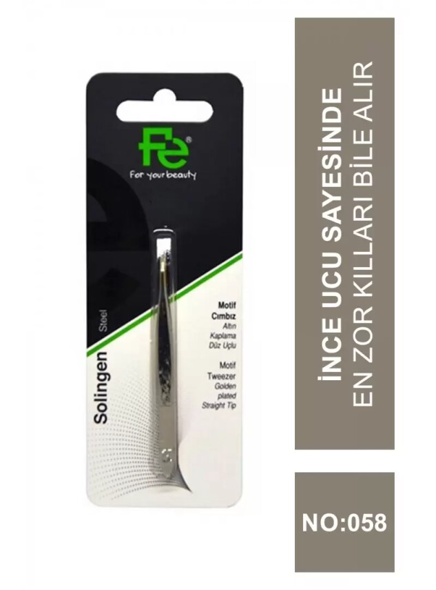 Fe Motif Cımbız - Düz Uçlu - No : 058 - Fe