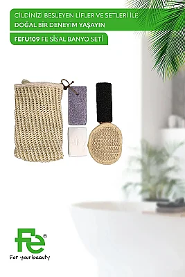 Fe Sisal Banyo Seti FEFU109 - 1