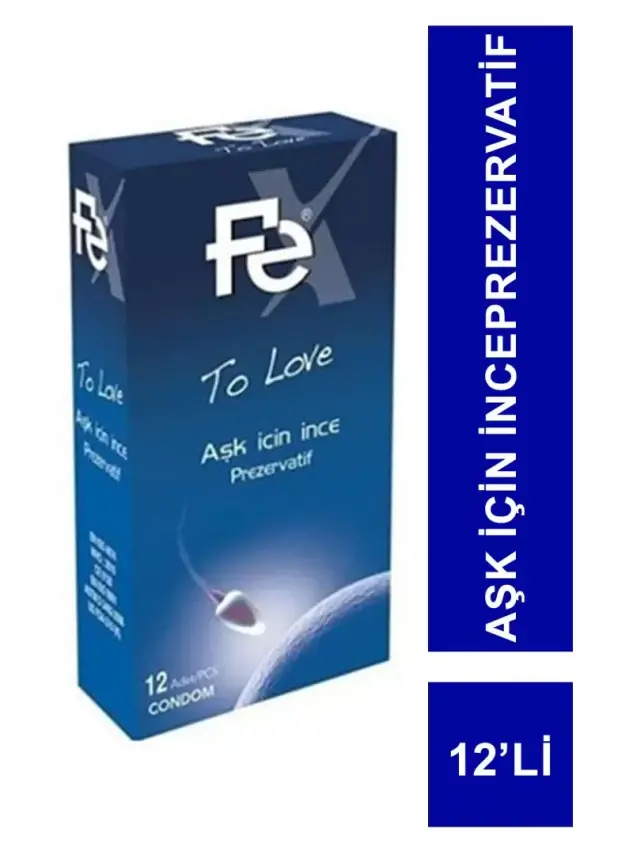 Fe To Love Aşk için İnce Prezervatif 12'li - 1