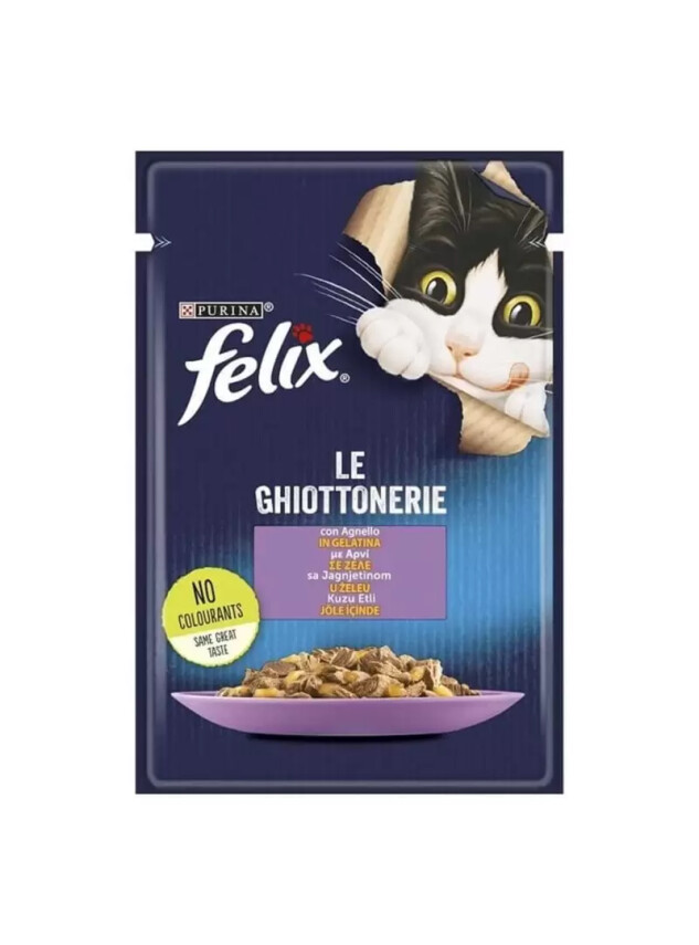 Felix Kuzu Etli Kedi Yaş Mama 85 Gr. - Felix