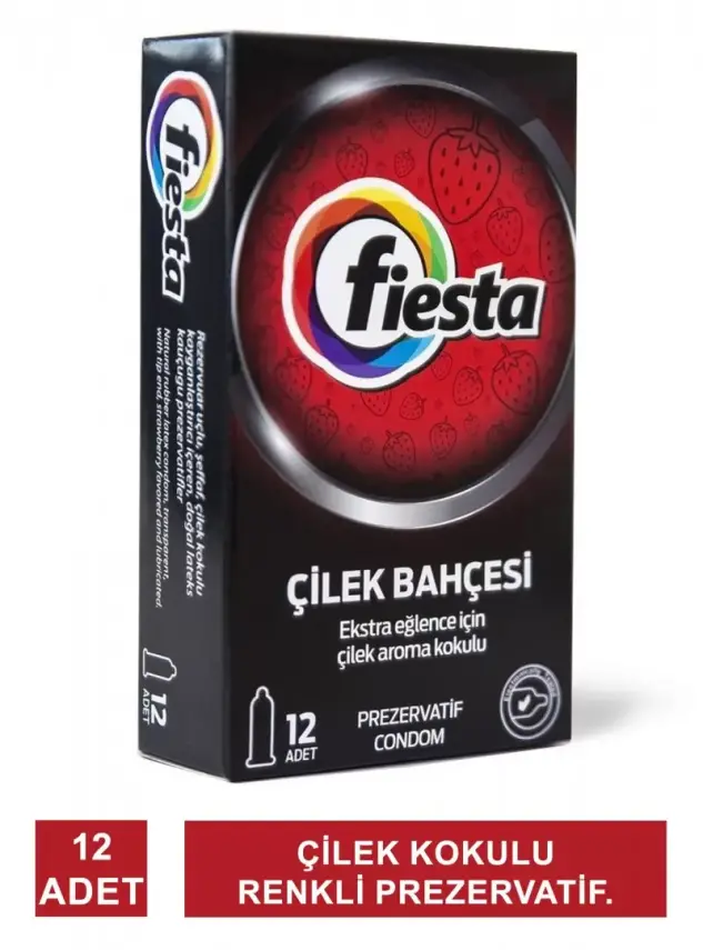 Fiesta Strawberry Prezervatif 12 Adet - 2