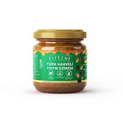 fitezme Türk Kahveli Fıstık Ezmesi 190GR - Fitezme