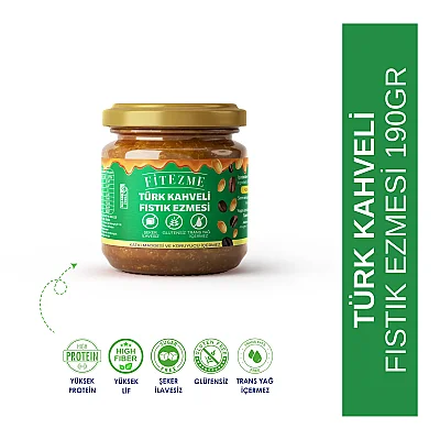 fitezme Türk Kahveli Fıstık Ezmesi 190GR - 2