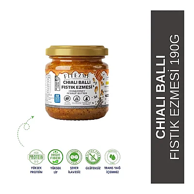 fitezme Chialı Ballı Fıstık Ezmesi 190GR - 2