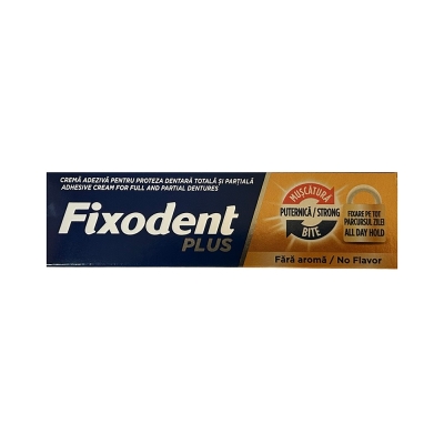 Fixodent Plus Diş Protez Yapıştırıcı Tat İçermez Krem 40 gr - 