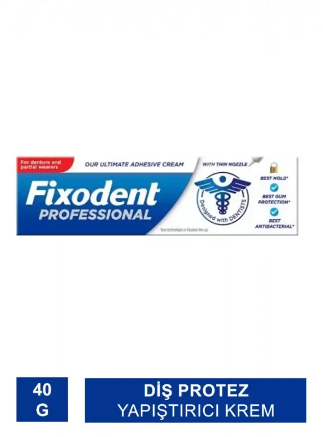 Fixodent Professional Diş Protez Yapıştırıcı Krem 40 g - 1