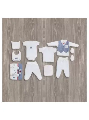 Flexi Baby Ayıcıklı 10'lu Erkek Hastane Çıkış Seti - 1