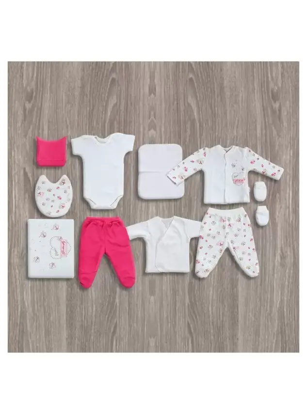 Flexi Baby Ayıcıklı 10'lu Kız Hastane Çıkış Seti - 1