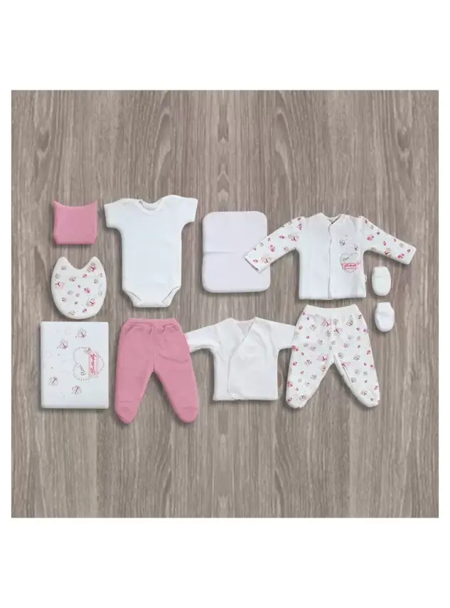 Flexi Baby Ayıcıklı 10'lu Kız Hastane Çıkış Seti - 2
